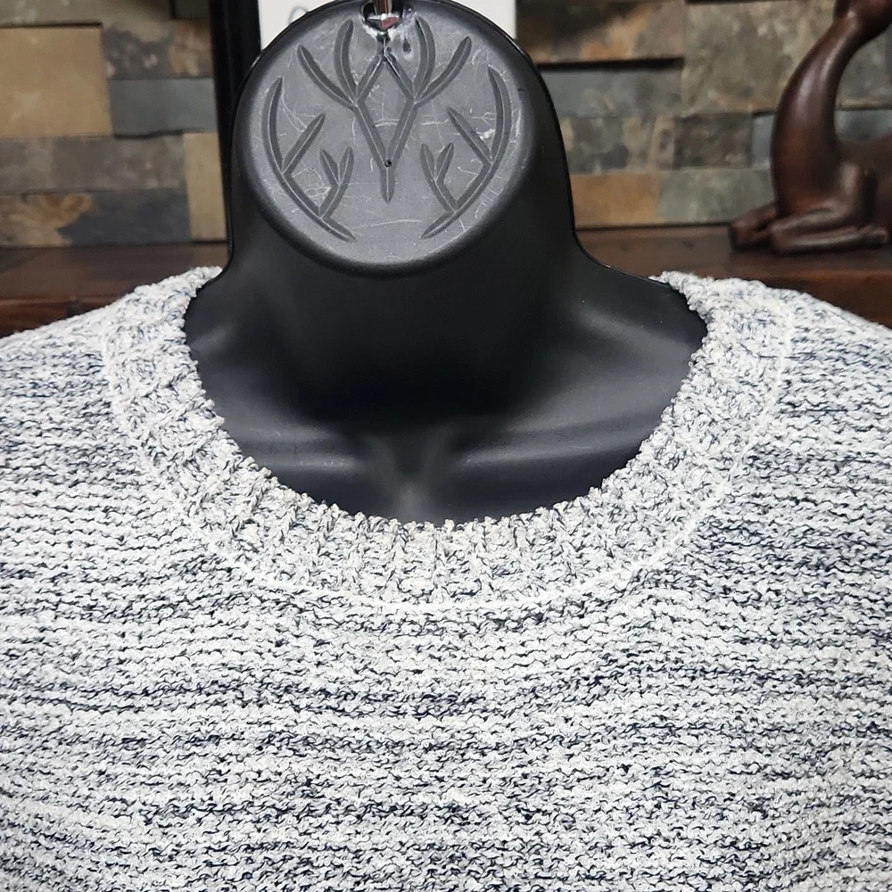 NWT  Loft outlet XL Short Sleeve Sweater Marled Gray - Picture 2 of 10